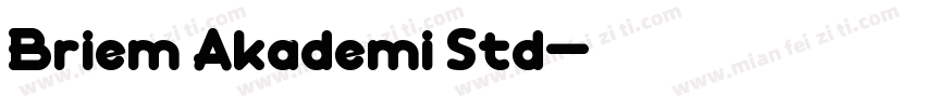Briem Akademi Std字体转换